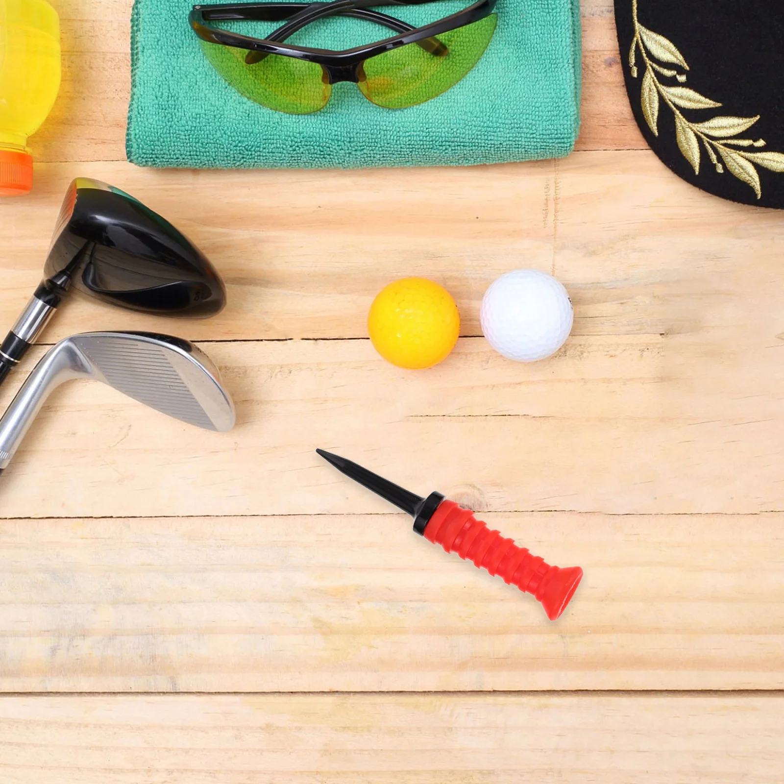 

4Pcs Golf Tees for Driving Range Practice Plastic Flexible Elastic Durable Golf Tee Holder High Visibility Accessories