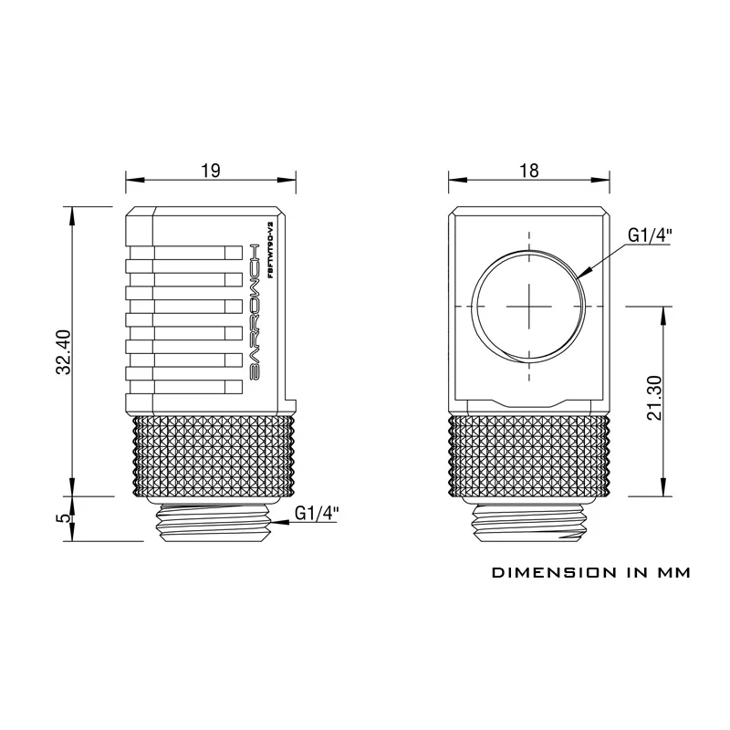 

BARROWCH G1/4 "90 угловых поворотных фитингов водяного охлаждения на 360° для сборки жидкостной петли компьютера, черный, серебристый, FBFTWT90-V2