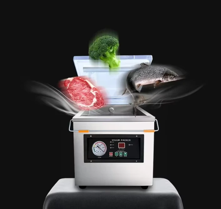 

DZ-260 Automatic Desktop Vacuum Sealing Machine Mini Vacuum Packaging Machine Food Rice Meat Fish