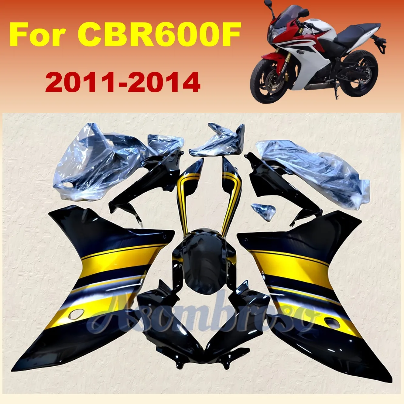 For Honda CBR600F 2011 2012 2013 2014 ABS Injection Full Fairing CBR 600F 11-14 Motorcycle Accessories