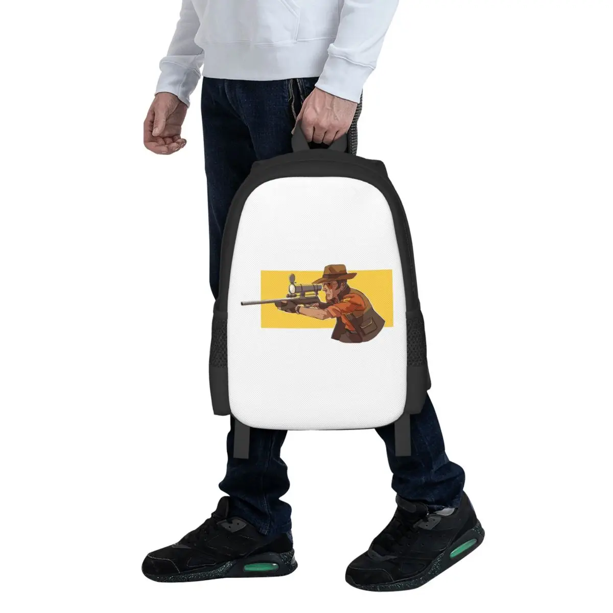 Professional Team Fortress Student Backpack School Bag Hiking Travel Daypack for Men Women Fashion Bookbag Shoulder Bags