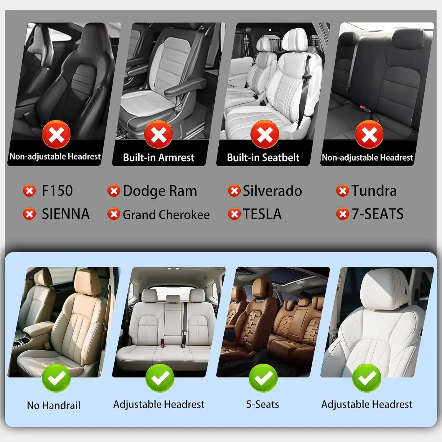Full Coverage Faux Leather Car Seat Covers Full Set,Automotive Seat Covers for Cars,SUVs Pick-up Truck, Car Seat Cushion, Wine
