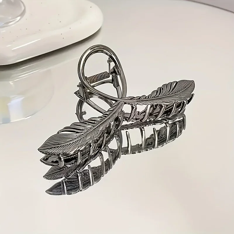 مشبك إمساك ريش نفضي كلاسيكي بارد، حجم الشعر، دبابيس الشعر، شعر لوحة تويست للسيدات، دبابيس شعر متقاطعة كبيرة وعالية الجودة