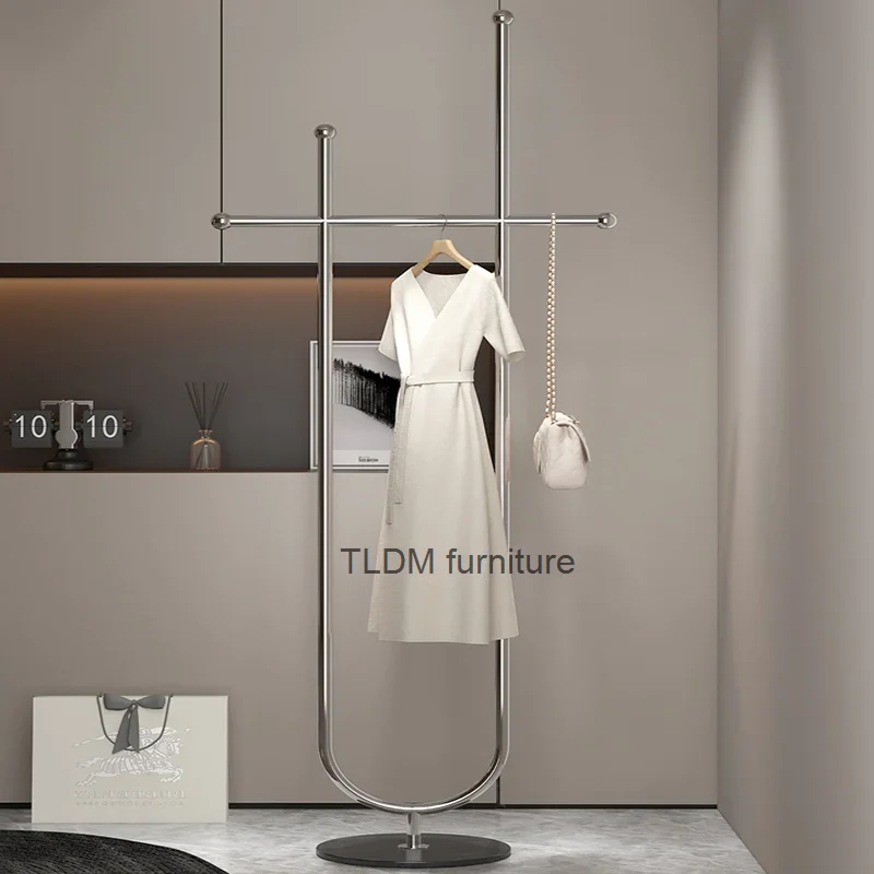 Designer Corner Clothes Hanger Hotel Modern Garment Boutique Clothes Hanger Floor Aesthetic Colgador De Ropa Hallway Furniture