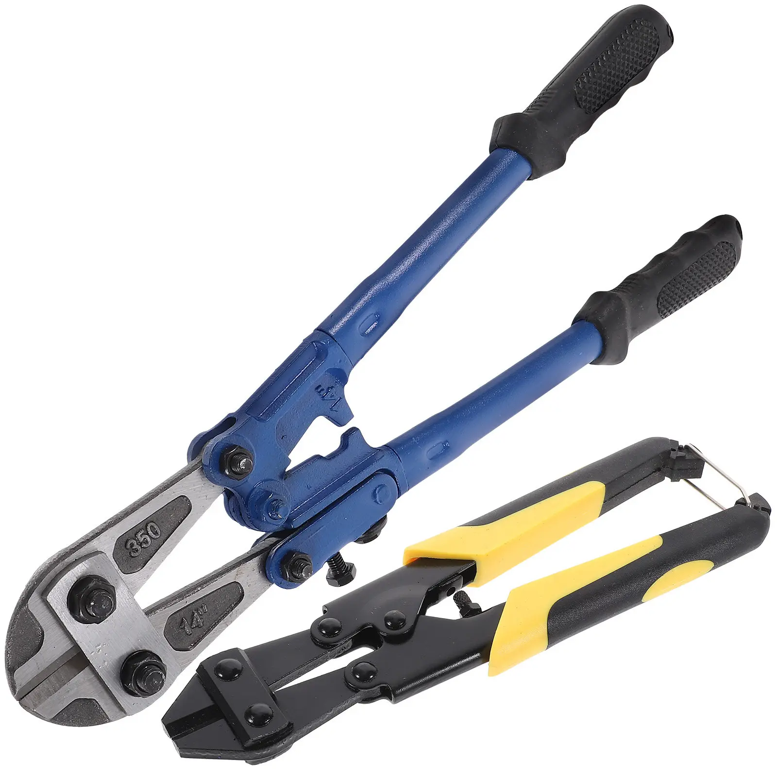 

2Pcs Professional Bolt Cutters 8 Inch 14 Inch Ergonomic Heavy Duty Cable Cutter for Wire Screw Cutting