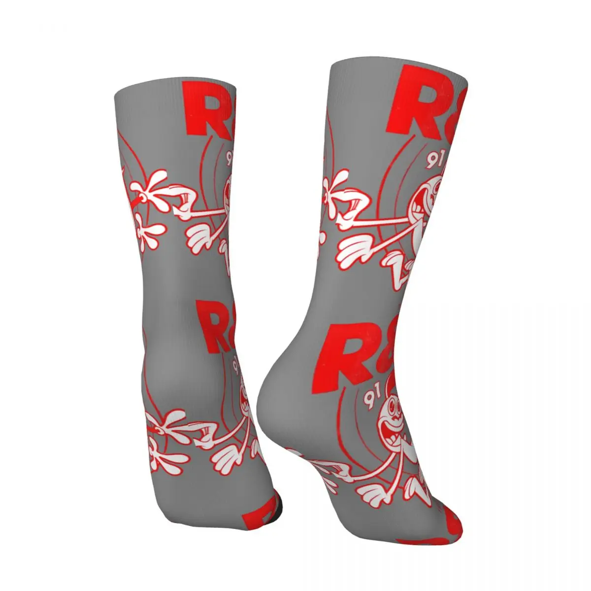 Hip Hop Retro Poster Crazy Men's compression Socks Unisex T-The Ren & Stimpy Show Cartoon Street Style Pattern Printed Funny