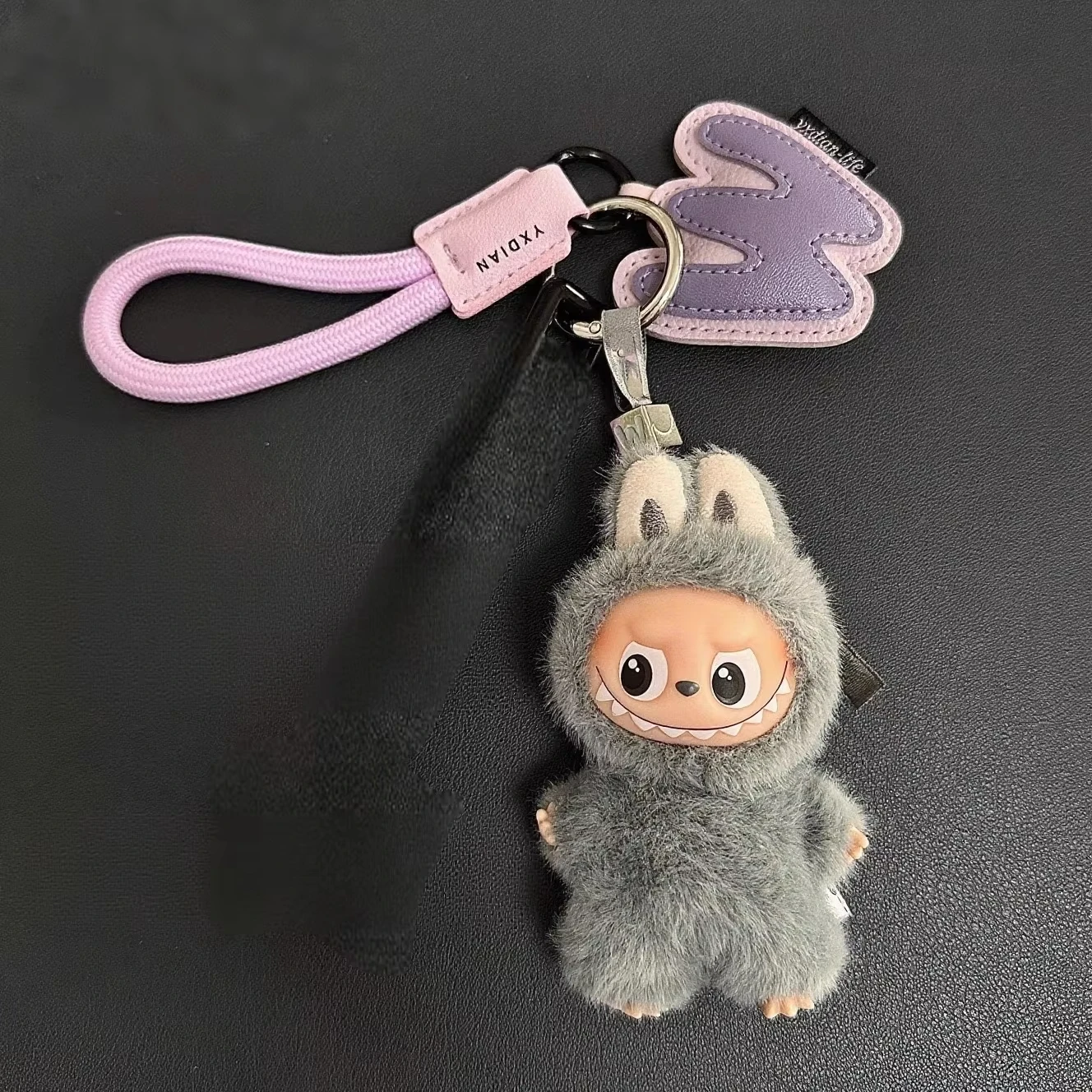 Accessoires Voor Labubu 4e Generatie Labubu 4.0 Lederen Brief Lanyard 10 cm Mini Labubu Pop Hanger & Sleutelhanger