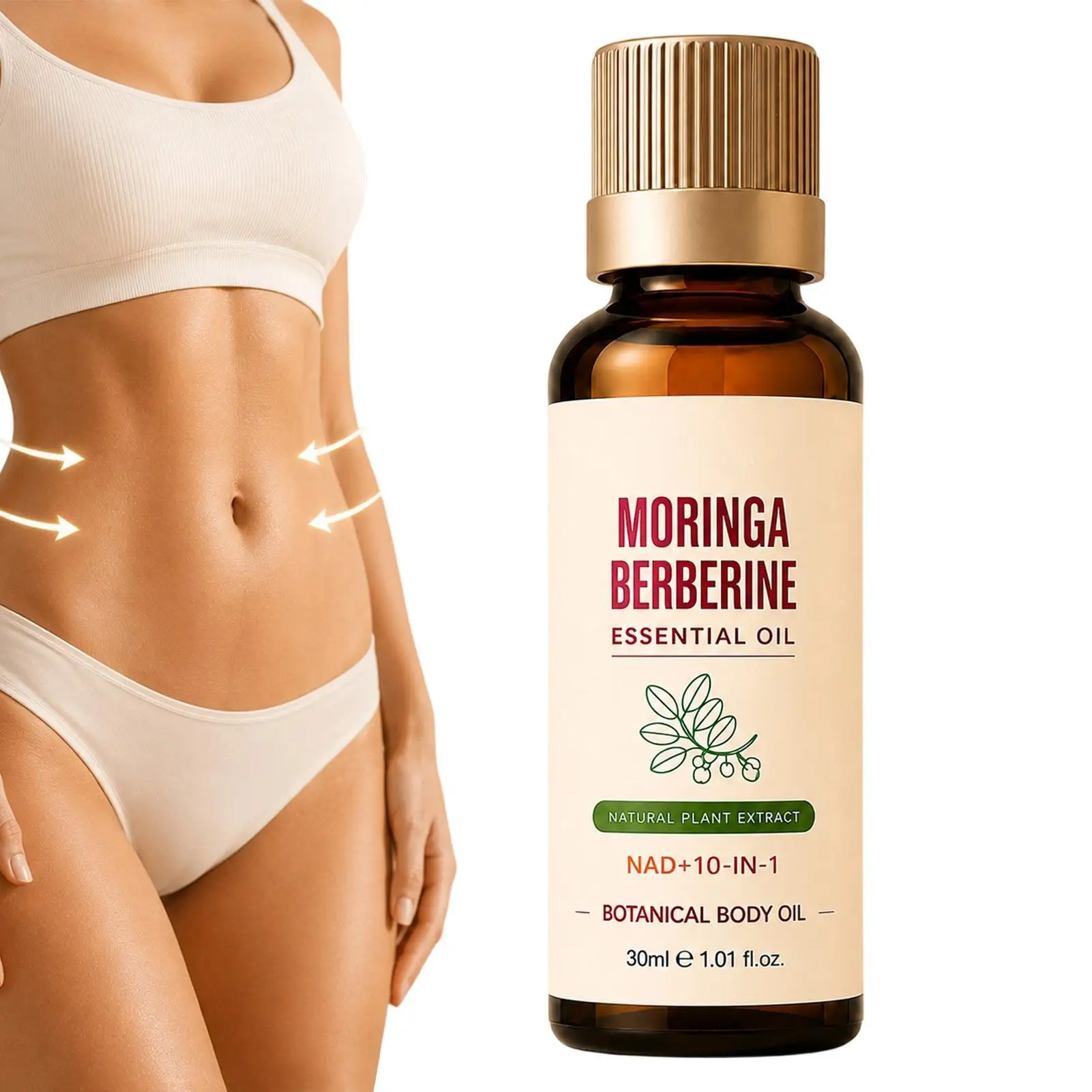 30ml Moringa seed body oil Moisturizing Long-Lasting Lifting Nourishing Body Oil Hydration Moisturizing Stress Relief Body Oil