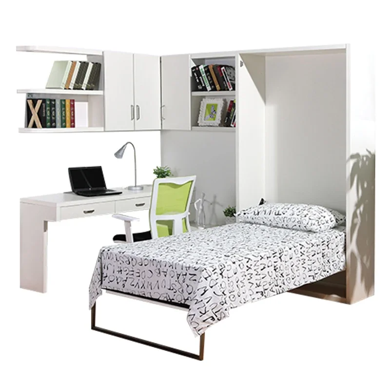 

Invisible bed wall bed wall cabinet bed, desk bookshelf combination, computer desk, folding bed study children