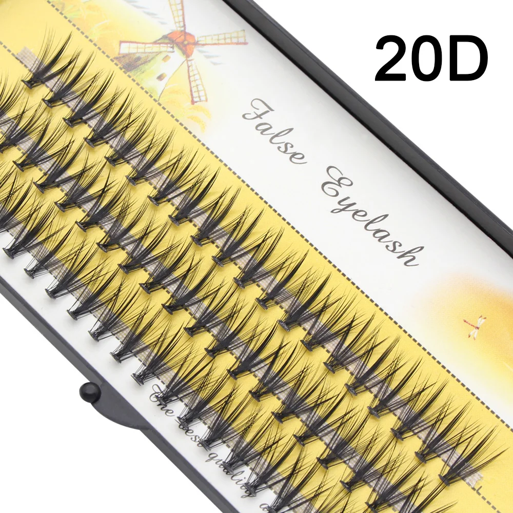 Individual Lashes Extension Makeup Beauty Cilia Natural 3D Russian Volume Faux Eyelashes Super Soft 20D 30D Cluster Mink Eyelash