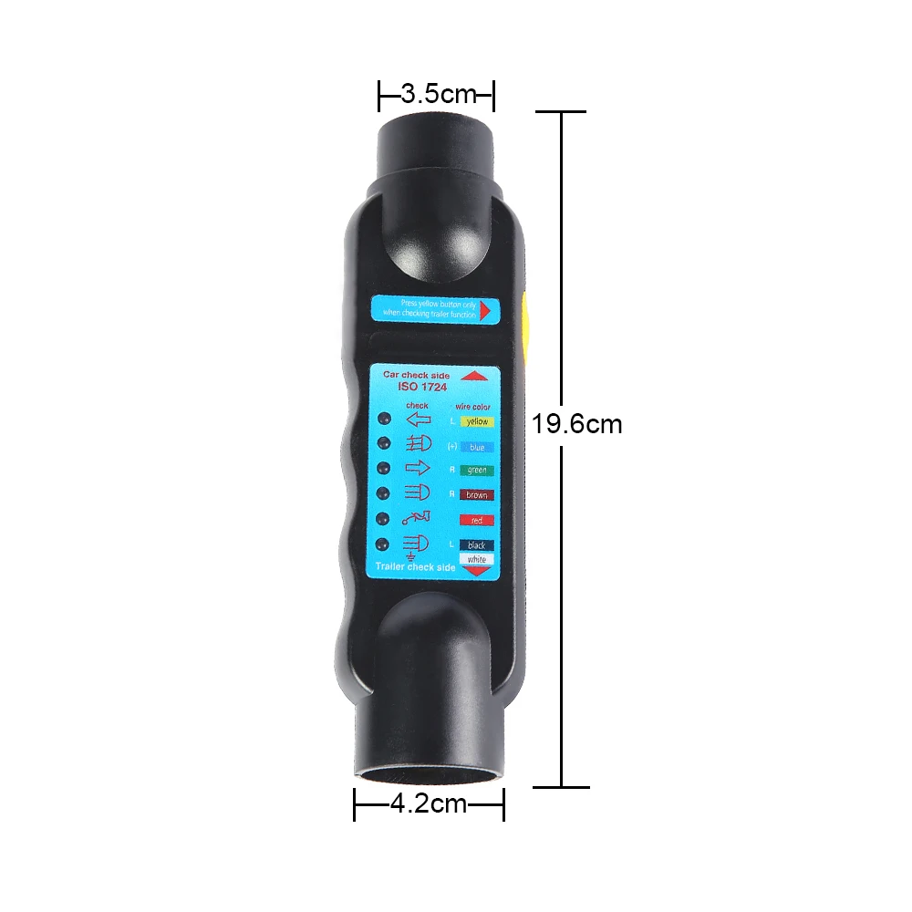AOHEWEI 13 Pin Tester per rimorchio indicatori luminosi spina e presa connettore strumento 12V circuito di cablaggio diagnostico per camion Caravan