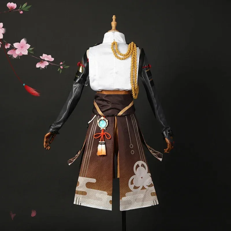 Game Genshin Impact Costume Anime Shikanoin Heizou Cosplay Wig Men Uniform Halloween Carnival Role Playa;3,v'5.t;8,