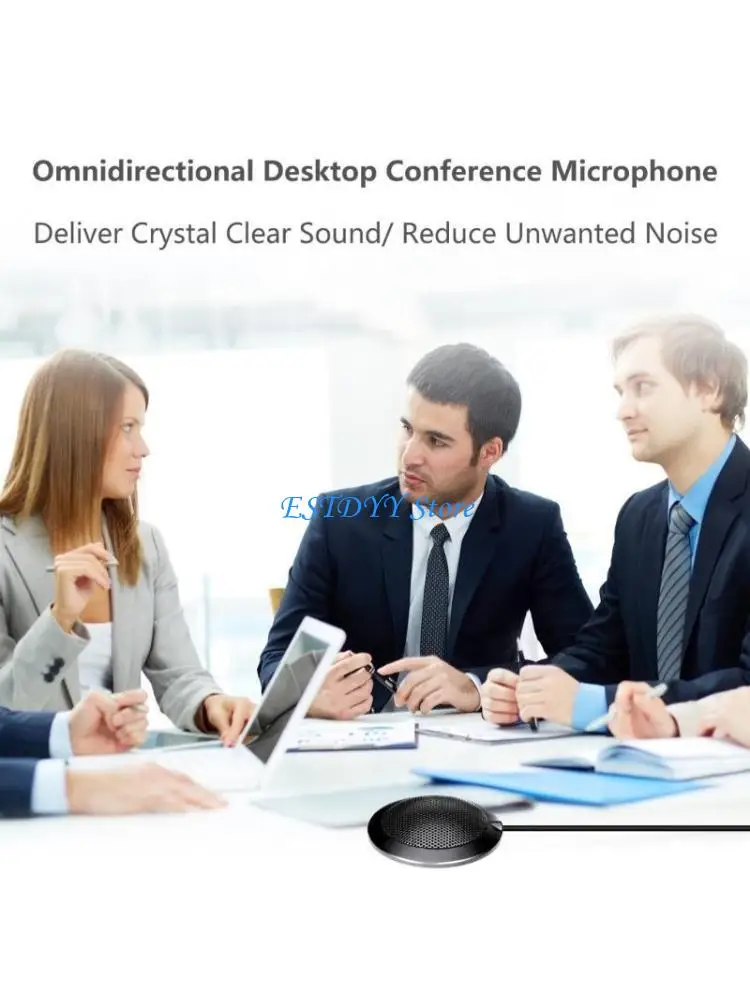 

G6DE Desktop USB Conference Microphone 360 Voice Pickup Noise Cancelling Enduring