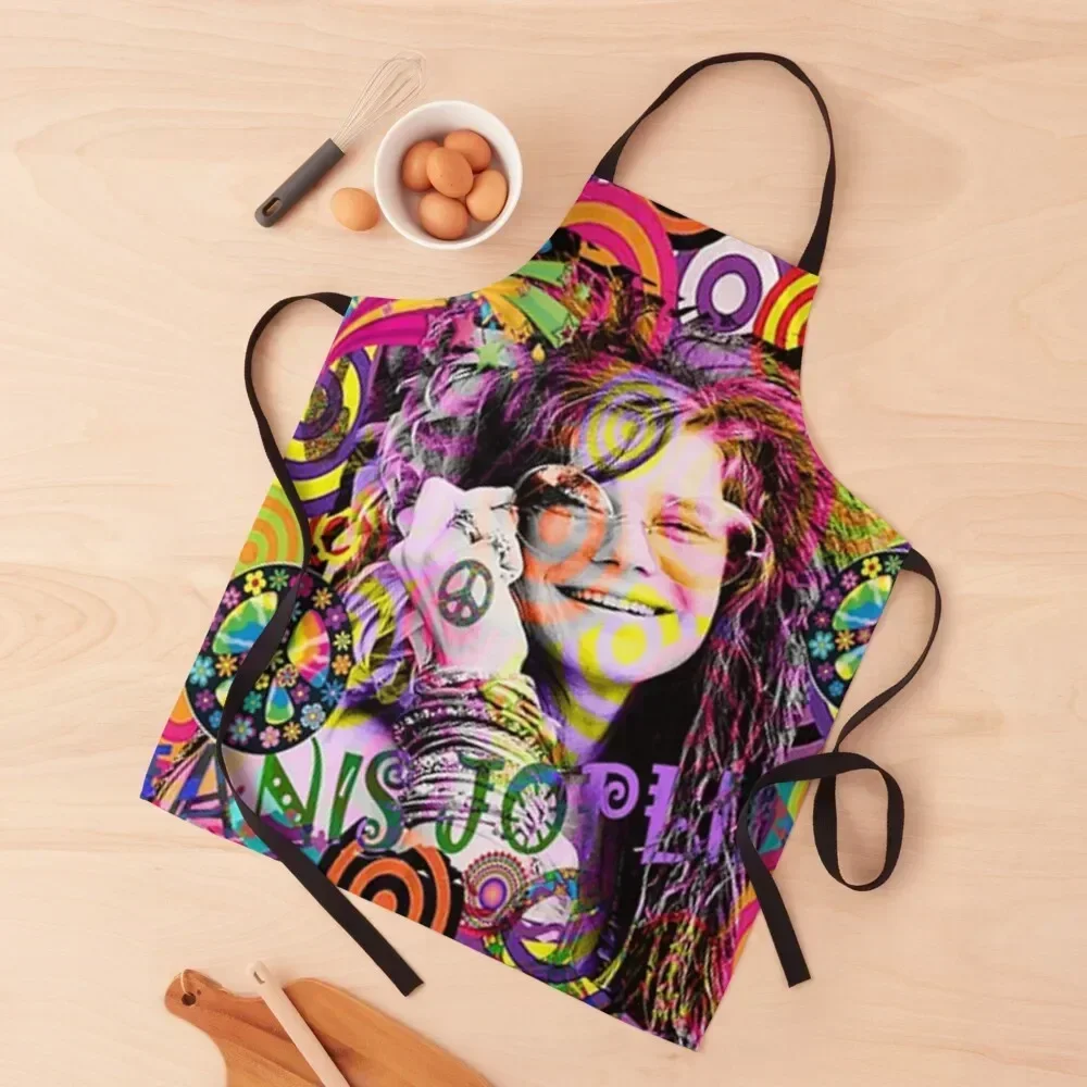 

One Night With Janis Joplin Apron cleanings For Men women's work Kitchen Supplies Apron