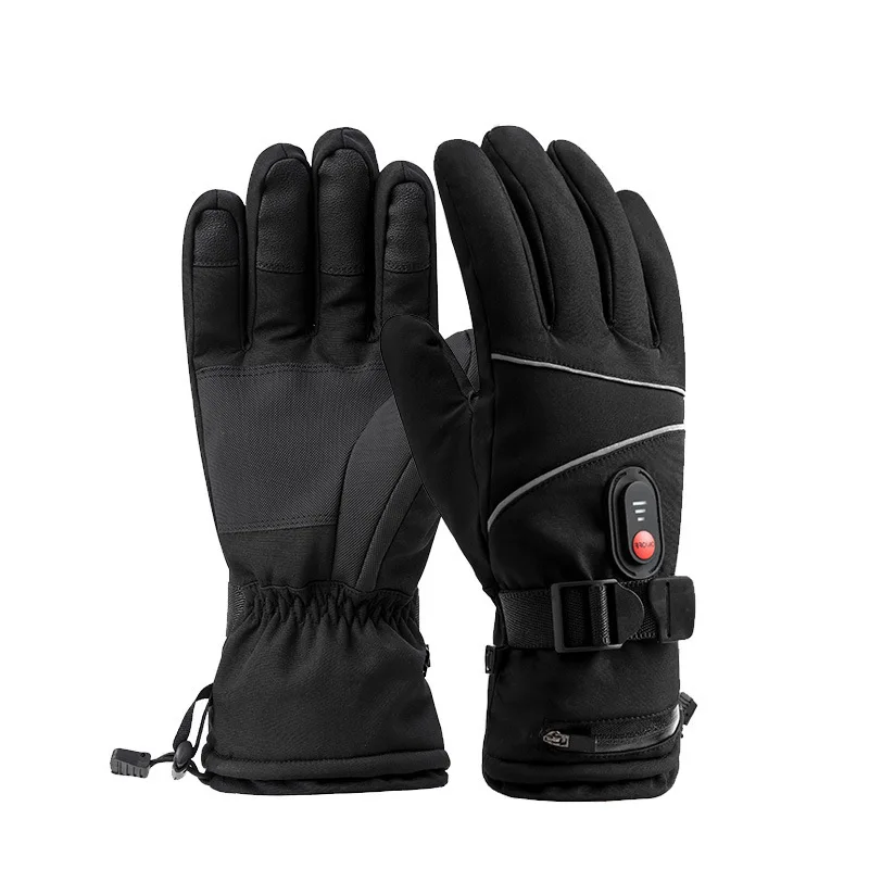 Luvas aquecidas da motocicleta inverno moto luvas aquecidas quente à prova dwaterproof água recarregável aquecimento luva térmica para motocicleta engrenagem de rua
