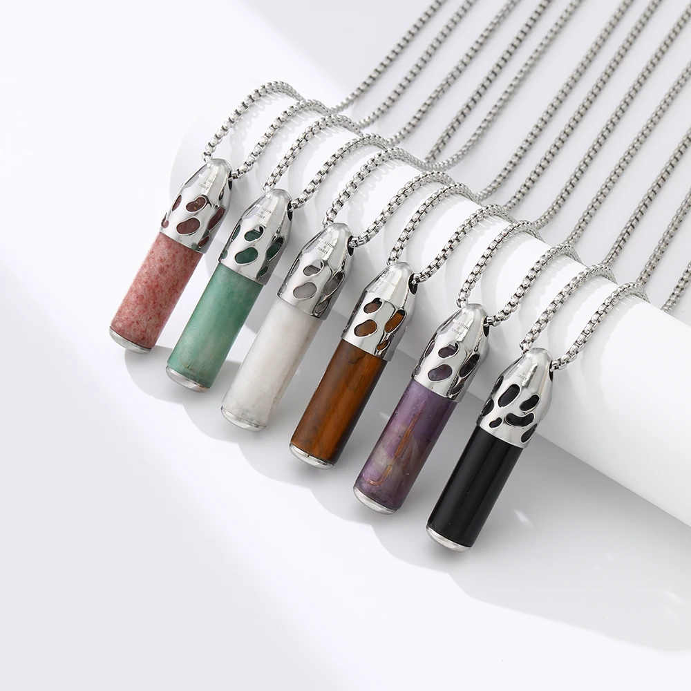 Collier en cristal et pierre naturelle 528 Hz pour la respiration anti-anxiété, la méditation, la pleine conscience, la guérison sonore par fréquence, cadeau pour un calme naturel