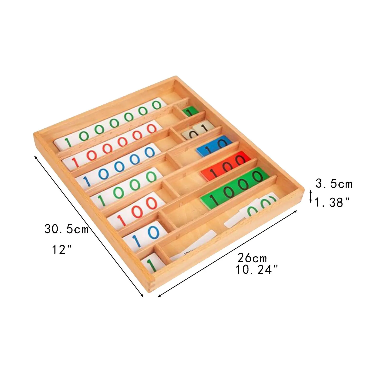 Jeu de banque décimale en bois, jouet éducatif mathématique pour enfants, garçons et filles