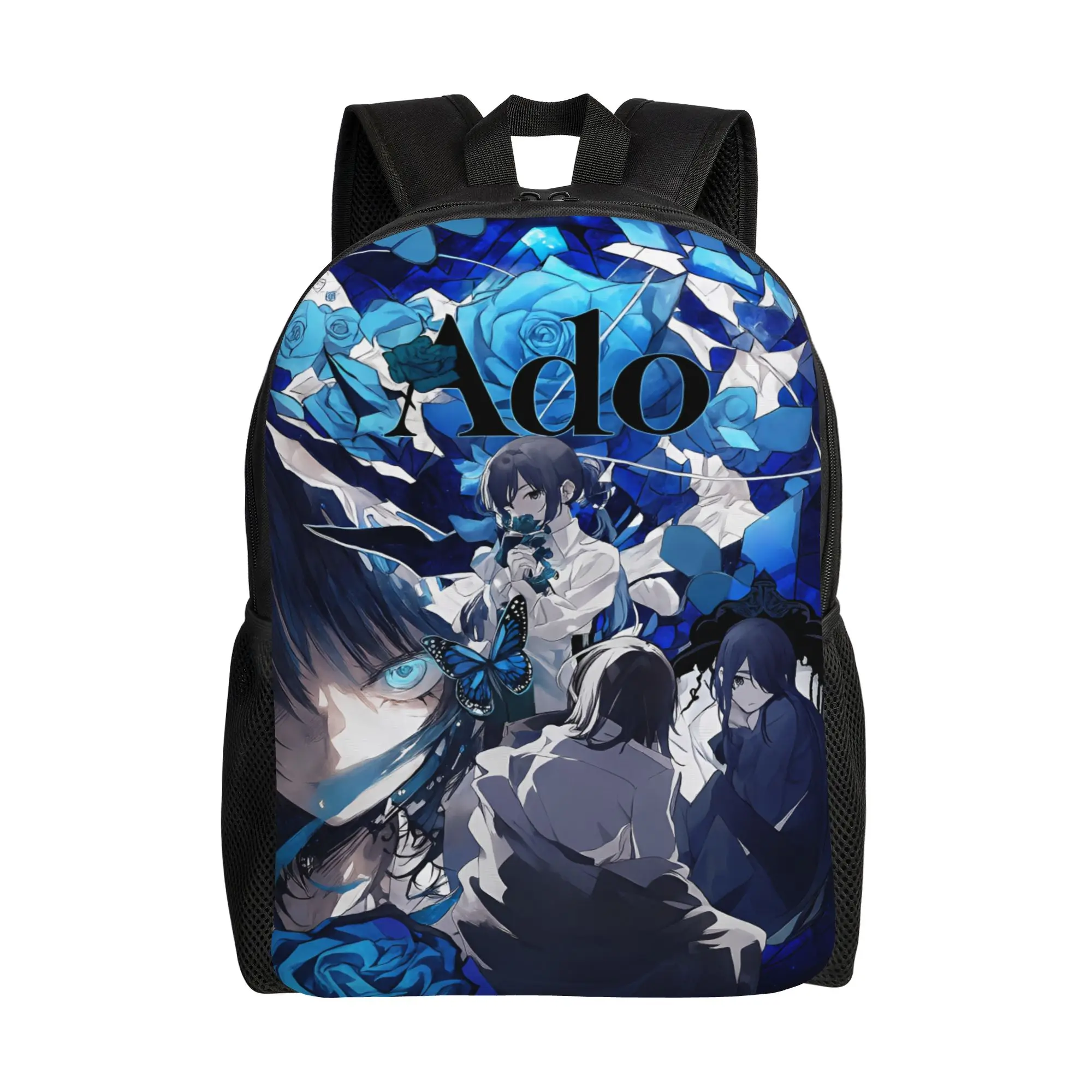 Ado Hibana World Tour Casual Backpack with Pocket High School Business Anime Singer Daypack for Men Women College Shoulder Bag