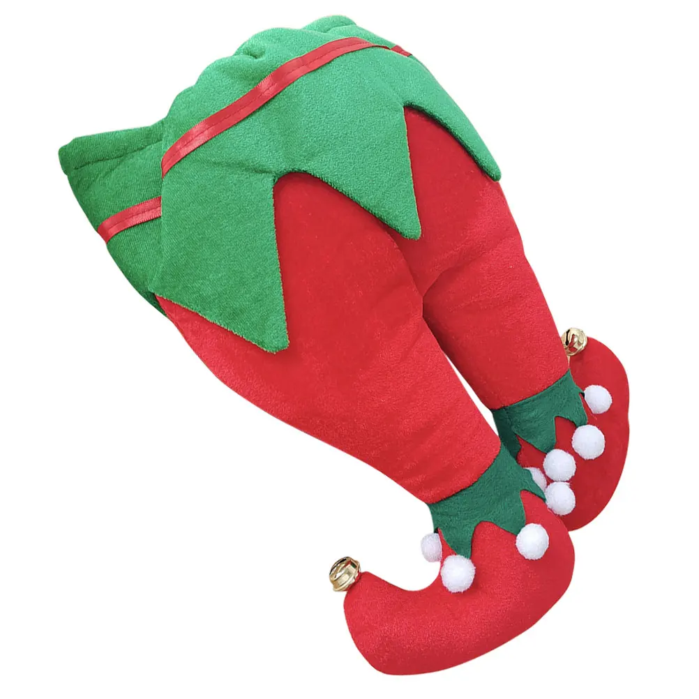 

Santa Hat Adult Elf Funny Hats Festival for Men Photo Props Holiday Long Ornament Party Cap