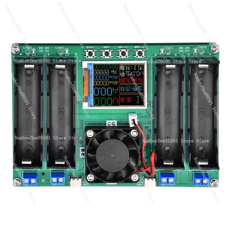 Four-channel 18650 battery capacity  tester automatic charging and discharging module, internal resistance tester Type-C