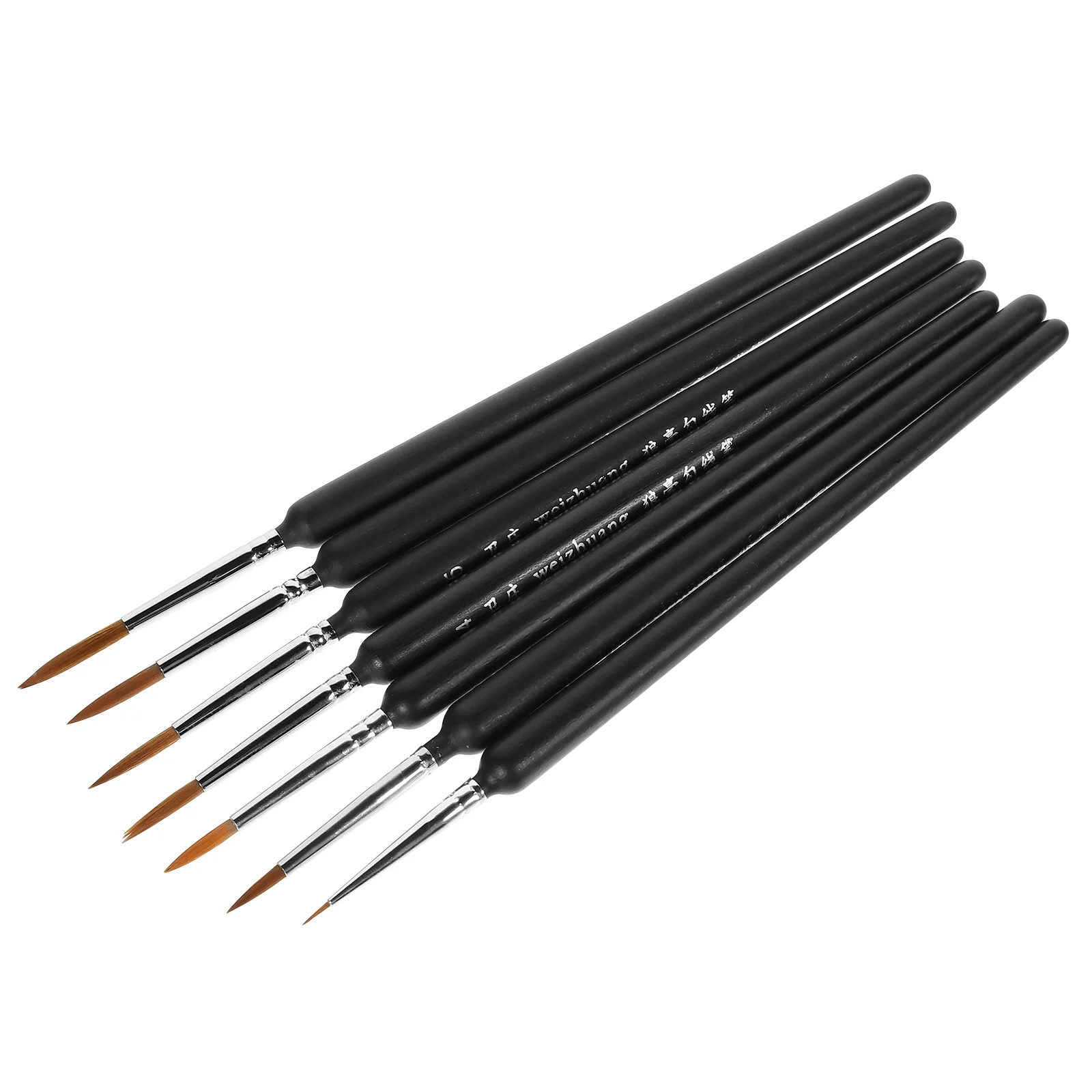 3-delig schilderij wolf haar haarborstel gel tool liners miniaturen houten kind werk gezicht