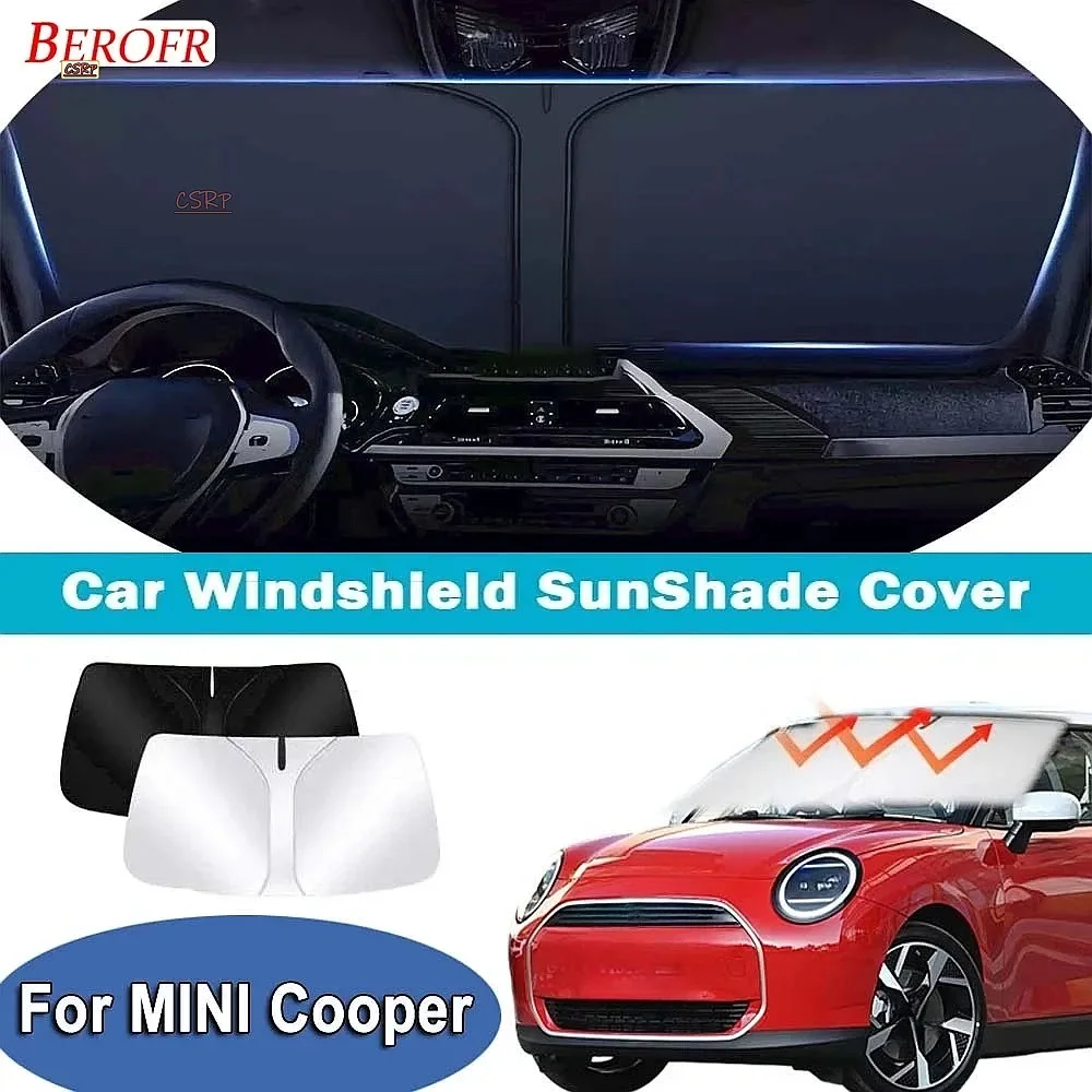 For MINI Cooper 2021-2026 Car Windshield Sunshade Cover Front Window Sun Shade Heat Insulation Summer Auto Accessories