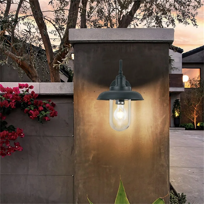 · TEMOU Retro Outdoor Wall Lâmpadas Classical LED Lighting Waterproof IP65 Sconces para Home Porch Villa