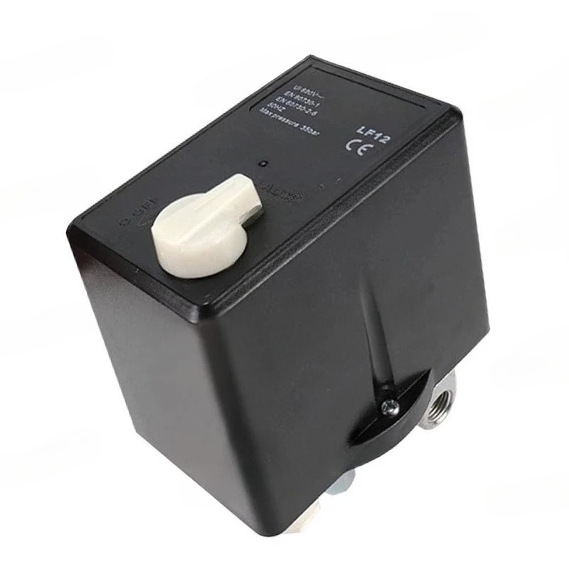 Equipped with Manual Knob and Thermal Protection Relay LF12, Pressure Switch 380V 90-120PSI Air Compressor Controller