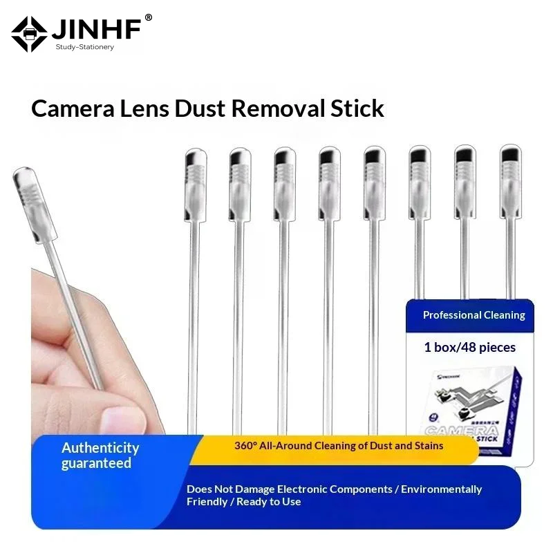 48pcs Camera Portable Lens Cleaner Resin Synthetic Stick Dust Fingerprint Removal For Phone Camera Lens Screen Cleaning Tool