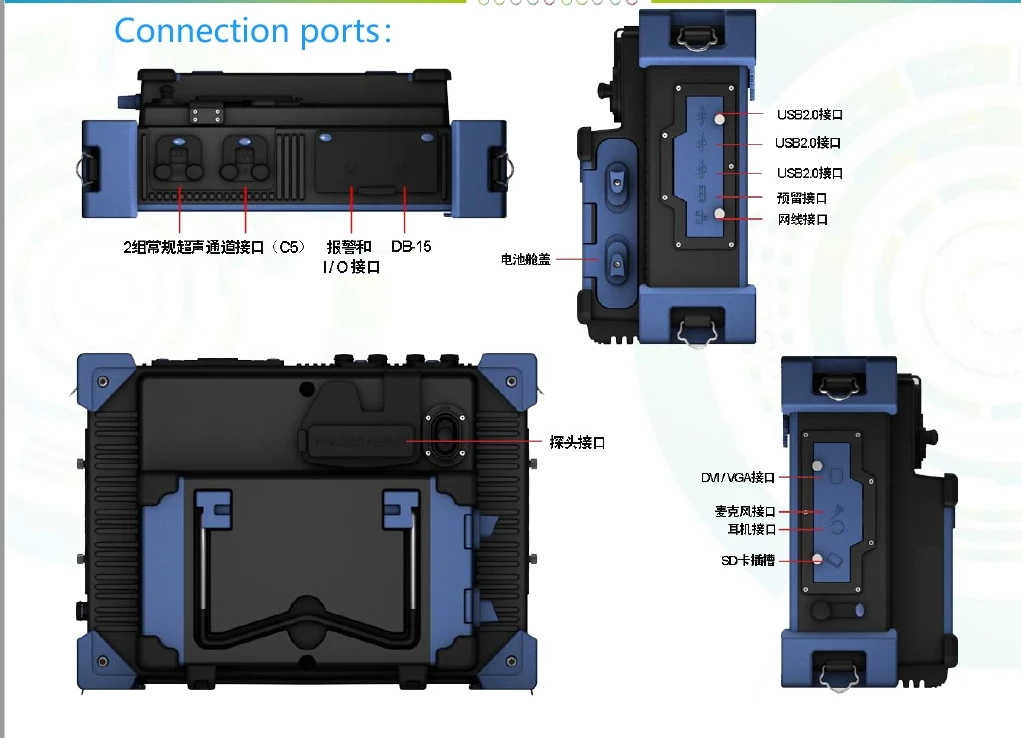 Detektor Cacat Ultrasonik Portabel Instrumen NDT Array Bertahap Penguji Cacat Ultrasonik Harga Pabrik Grosir