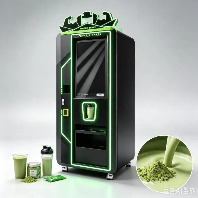 Automatic Protein Shake Vending Machine Customized Smart Beverage Kiosk Powder Mixing Equipment Fitness Center Restaurant Use