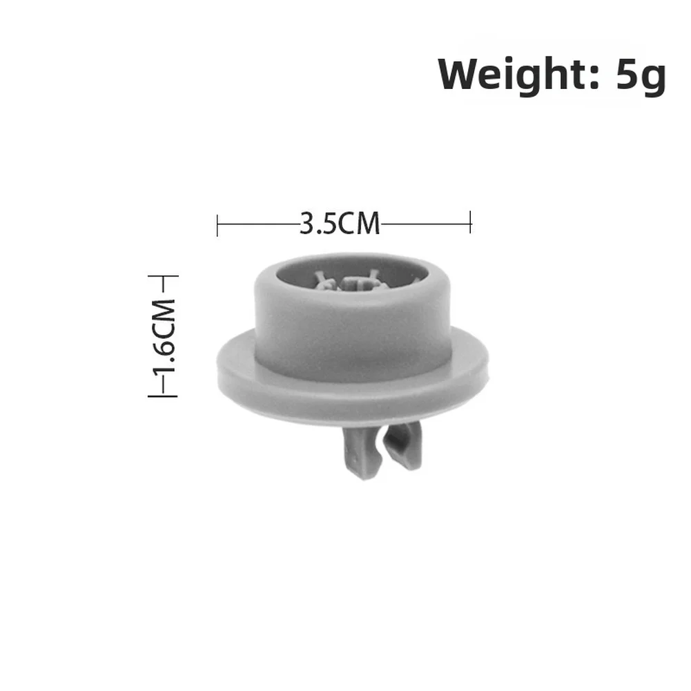 Basket Roller Lower Rack Wheel Easy Installation Snap-in Replacement Compact Dishwasher Accessory Kitchen Tool