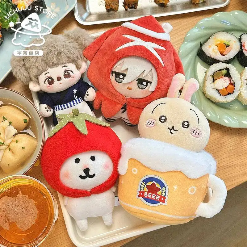 10 سنتيمتر ملابس دمى كانتو الطبخ سلسلة 10 سنتيمتر الذاتي انخفاض الدب نونو القطن دمية لا سمة المعبود الملابس القطنية هدية