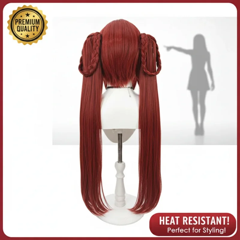 

▶❤Gachiakuta Amo Empool Cosplay Wig 70cm Long Black Orange Hair Halloween Party Wig Free Wig Cap❤◀