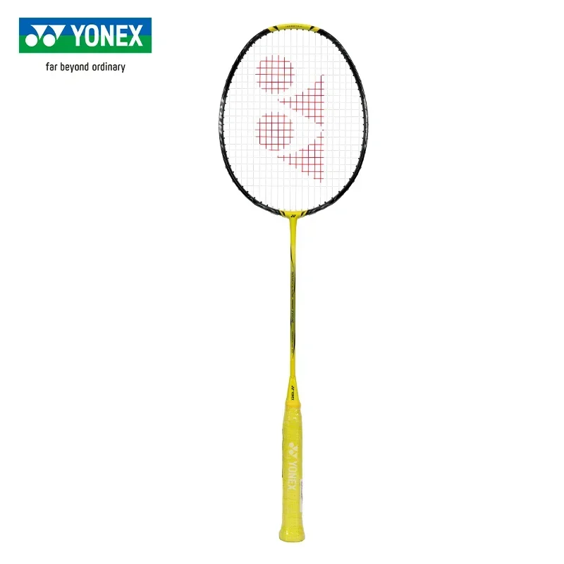 Yonex New Badminton Racket YY Ultra-light Carbon Fiber Flash NF 1000Z Yellow Speed Type Enhanced Swing Professional Competition