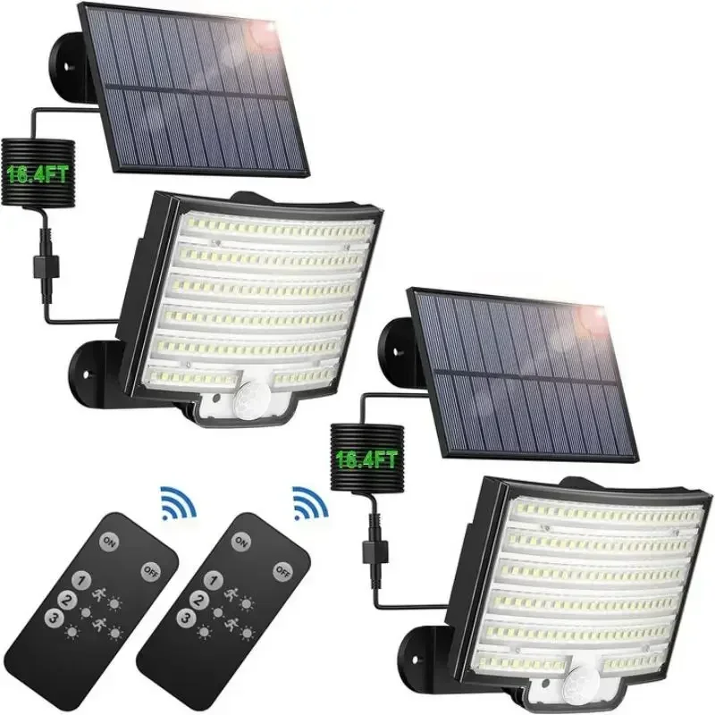 

IP65 Waterproof Solar Outdoor Light-LED Motion Sensor Light with Remote Control Waterproof Security Flood Light for Garage Porch