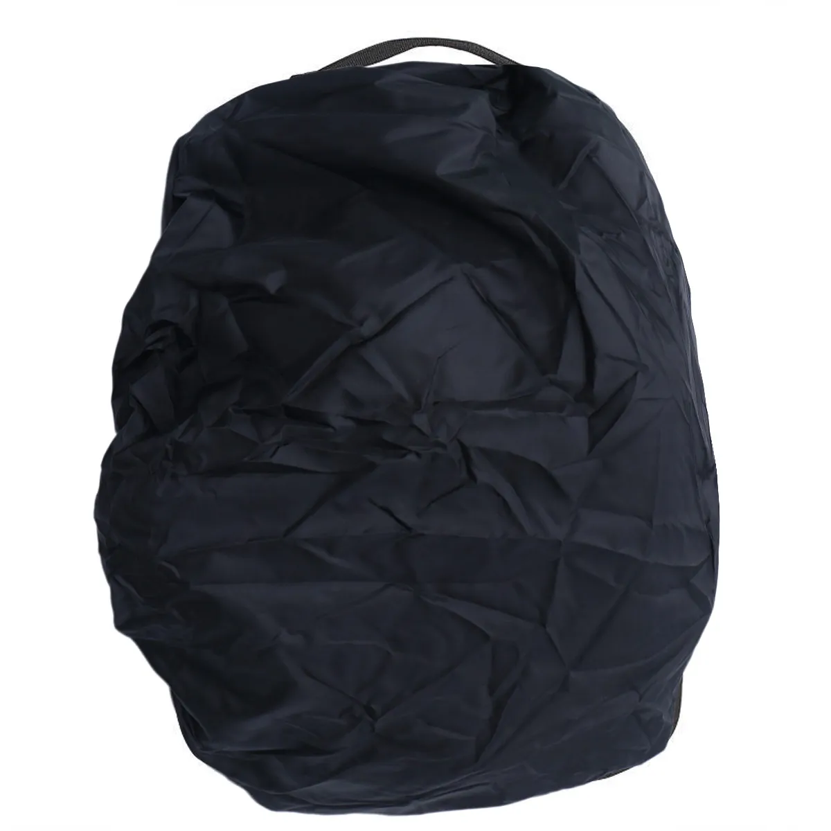 Backpack Rain Cover 35L Black Nylon Waterproof Dustproof Protector for Hiking Camping Travel