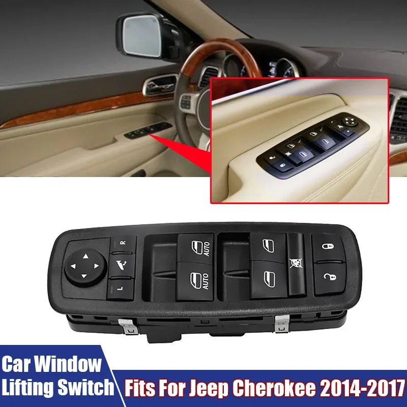 Car Interior Accessories Window Control Switch Automotive Window Glass Lifter Switch Fits For Jeep Cherokee 2014-2017 68141890AA