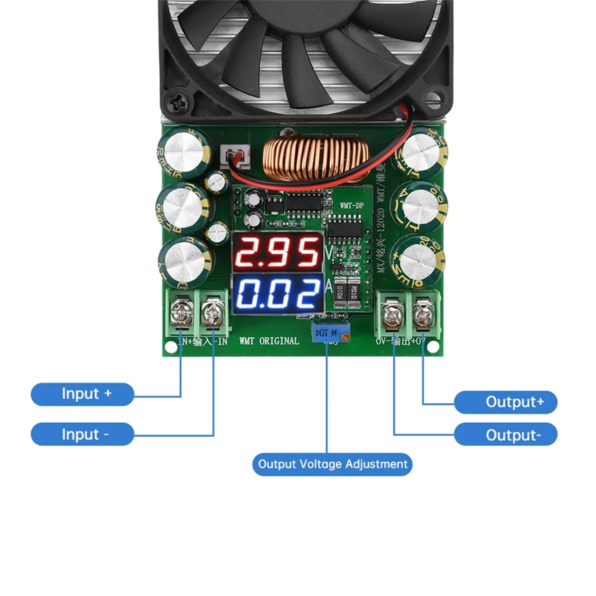 DC-DC 벅 모듈 CV CC 조절식 벅 컨버터, 태양광 LED 드라이버 전원 공급 장치 디스플레이, 600W, 30A, 120V, 100V, 96V, 84V