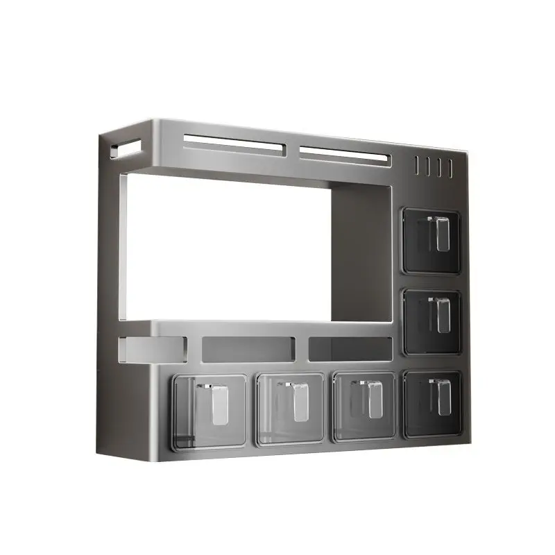 

Kitchen seasoning extra thick rack, wall-mounted punching storage household combination set