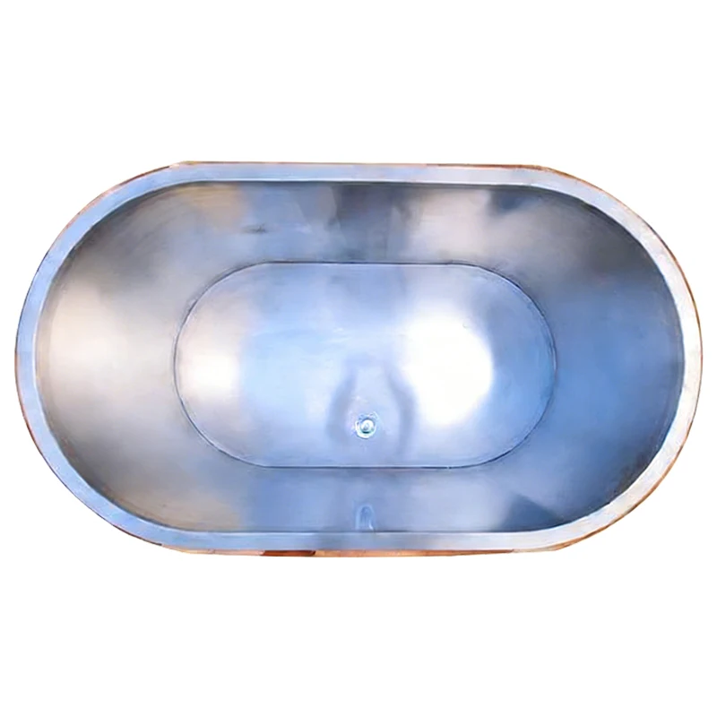

Diooist Ice Bath with Chiller Water Chiller Ice Bath and Filter Chiller Ice Bath for Healing Oval Shape for 1 Person Spa Home