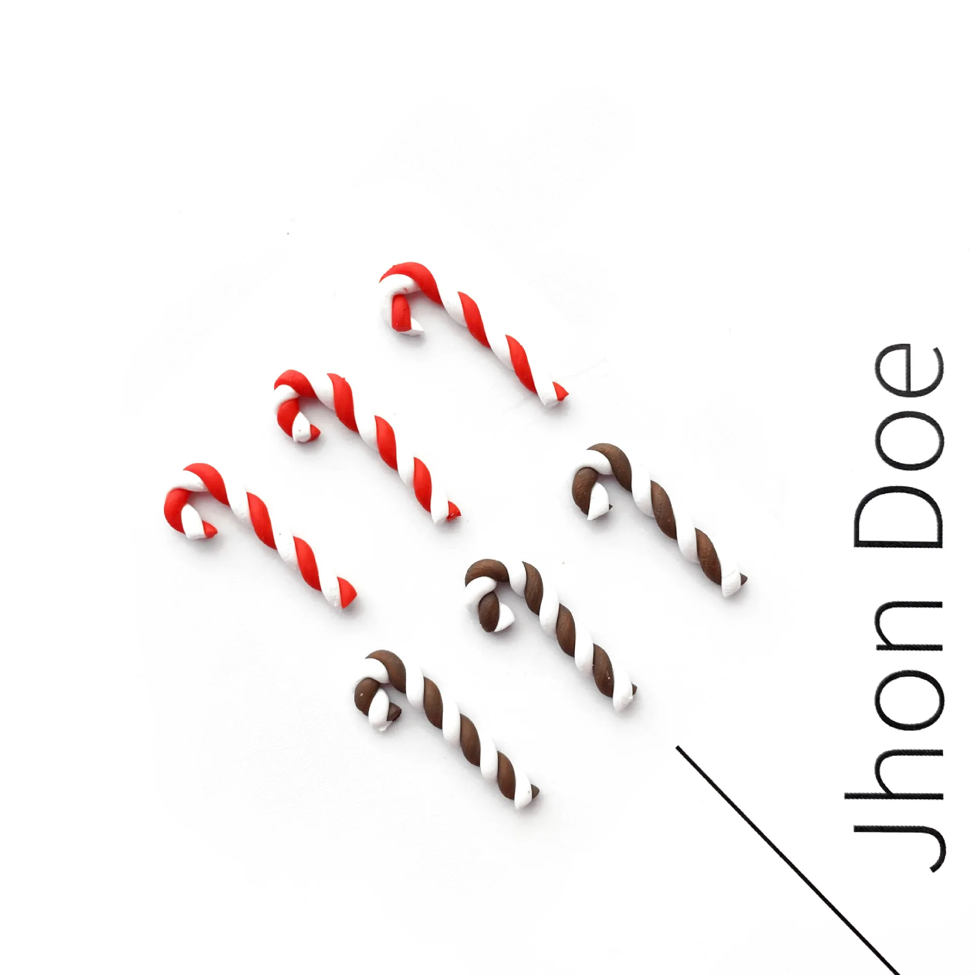 15 Stück Kawaii Harz Flatback Cabochons Scrapbooking Ton Weihnachten Rot Weiß Zuckerstange Handwerk Zuhause Weihnachtsdekoration – Detail 3