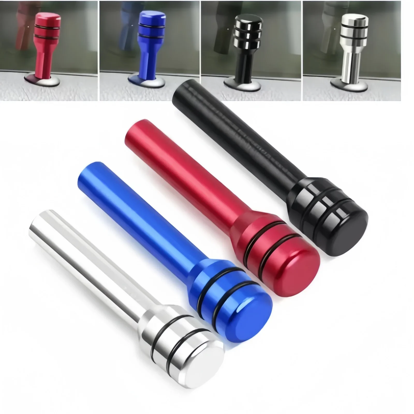 Alloy Car Door Lock Knob Door Lift Button Locking Pins Screw Knob Pin 5 Colors Car Interior Tools Decor Accessories Amagi