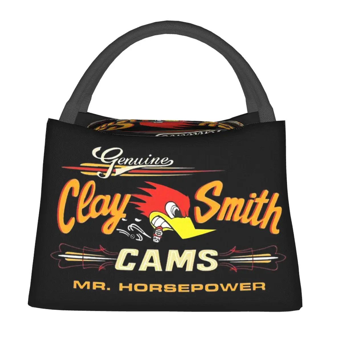 Street Mr.Horsepower Clay Smith Cams Lunch Bags Insulated Bento Box Lunch Tote Picnic Bags Thermal Bag for Woman Kids Office