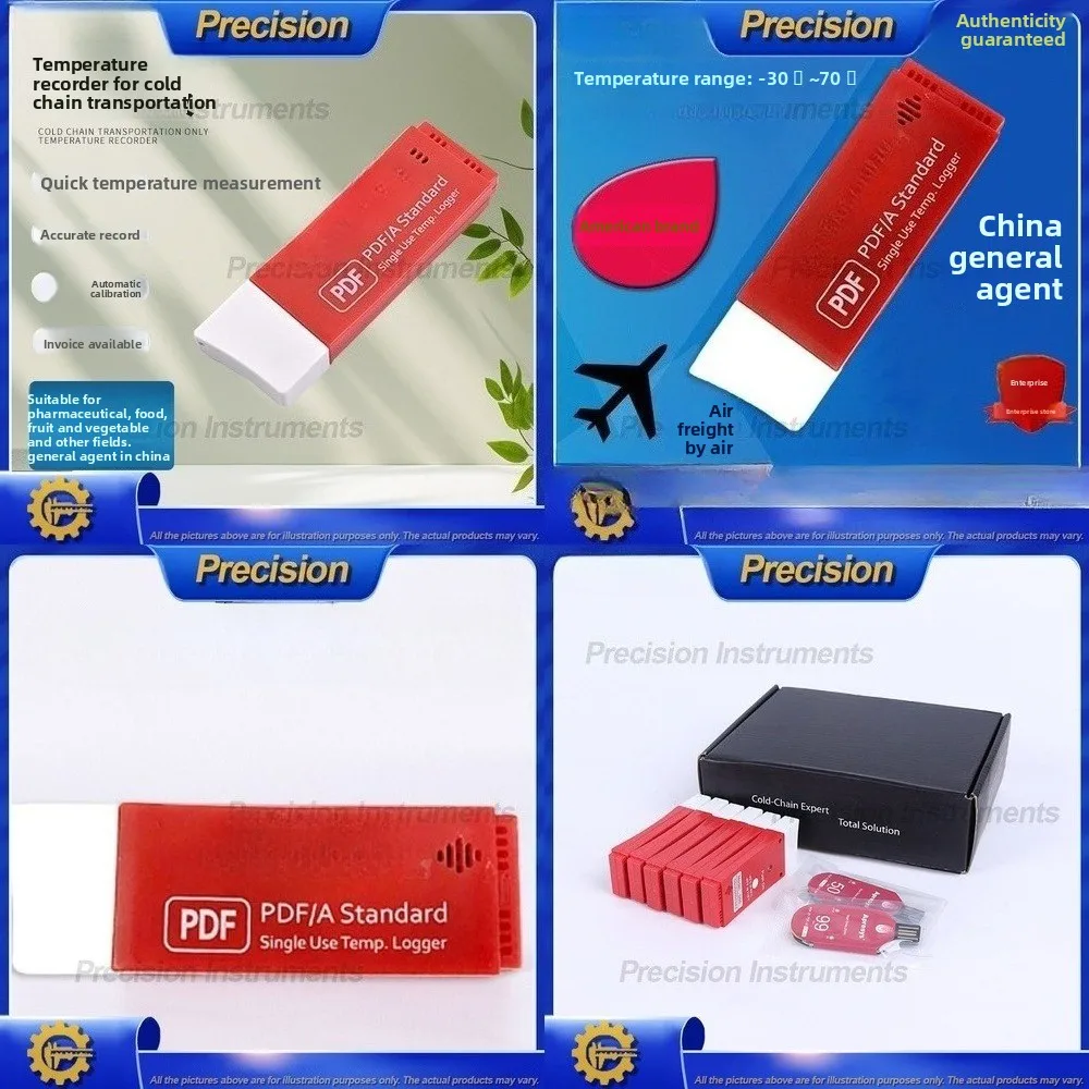 2026 Digital USB Temperature Data Logger for Food Cold Chain Monitoring Refrigerated Transport Container Fruit and Vegetable