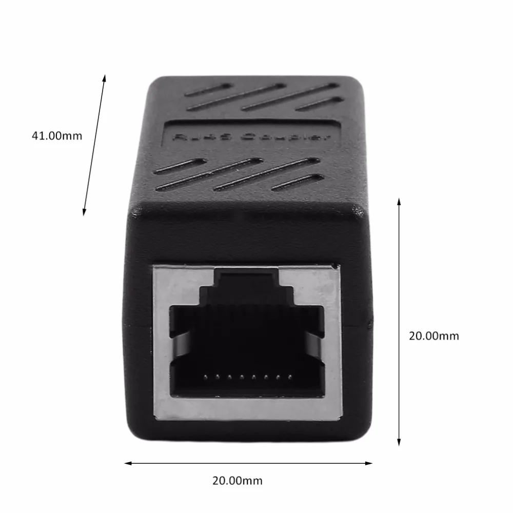 RJ45 Female to Female Network Cat7 Cat6 Cat5e Ethernet LAN Connector Coupler Extender RJ45 Ethernet Cable Extension Converter