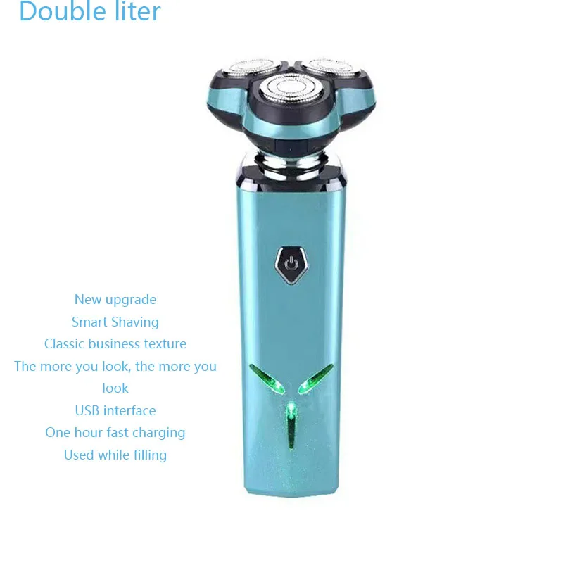 Double Liter Male Sucking Device Digital Display Electric Shaver Whole Body Washing Rechargeable Shaving Intelligent Razor