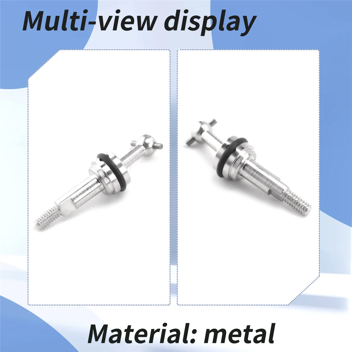 BFYL-4 шт. металлический универсальный шарнир CVD с гайкой M2 для Wltoys K969 K989 K979 P929 1/28, детали для обновления радиоуправляемого автомобиля