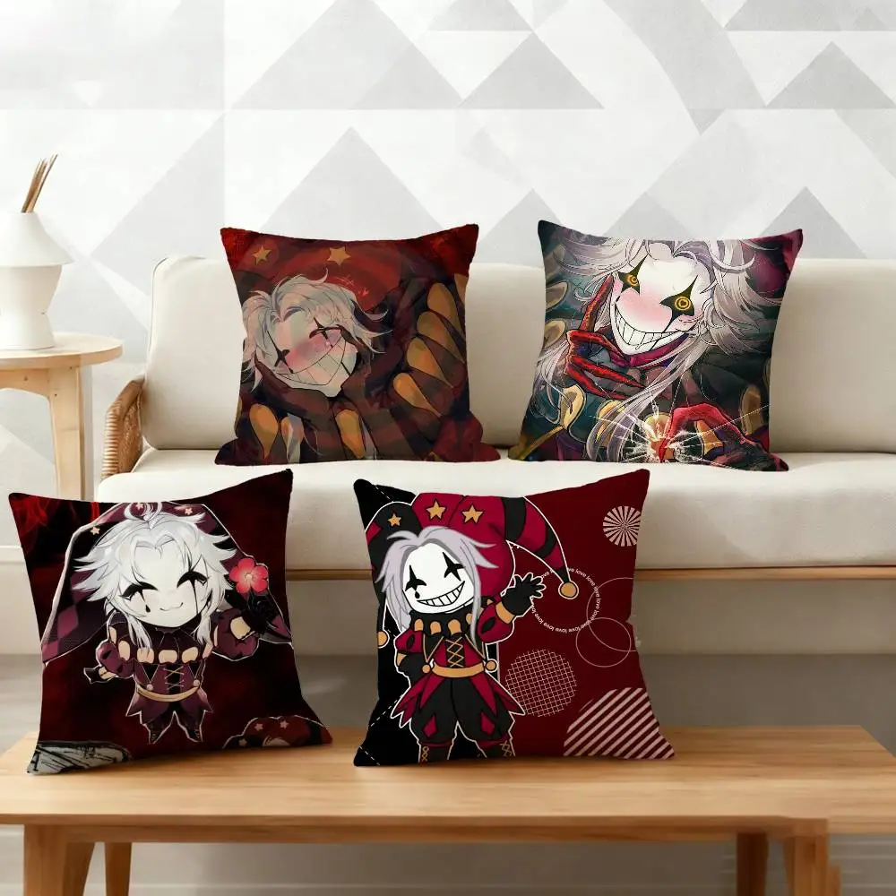

P-Pierrot T-The Freak CircusS Pillow Case Pattern Printed Pillowcase For Living Room Sofa Cushion Cover