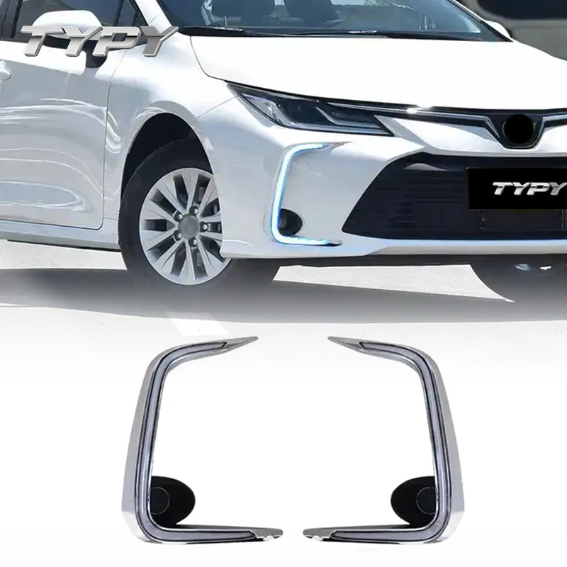 

Running Lights For 19-21 New Corolla modified LED Front Fog Lights Daytime Running Lights Three-Color Streamer Lamp